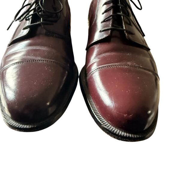 Cole Haan Men’s Cap Toe Oxford Lace Up Dress Shoes Burgundy Leather Size 9 main image 14